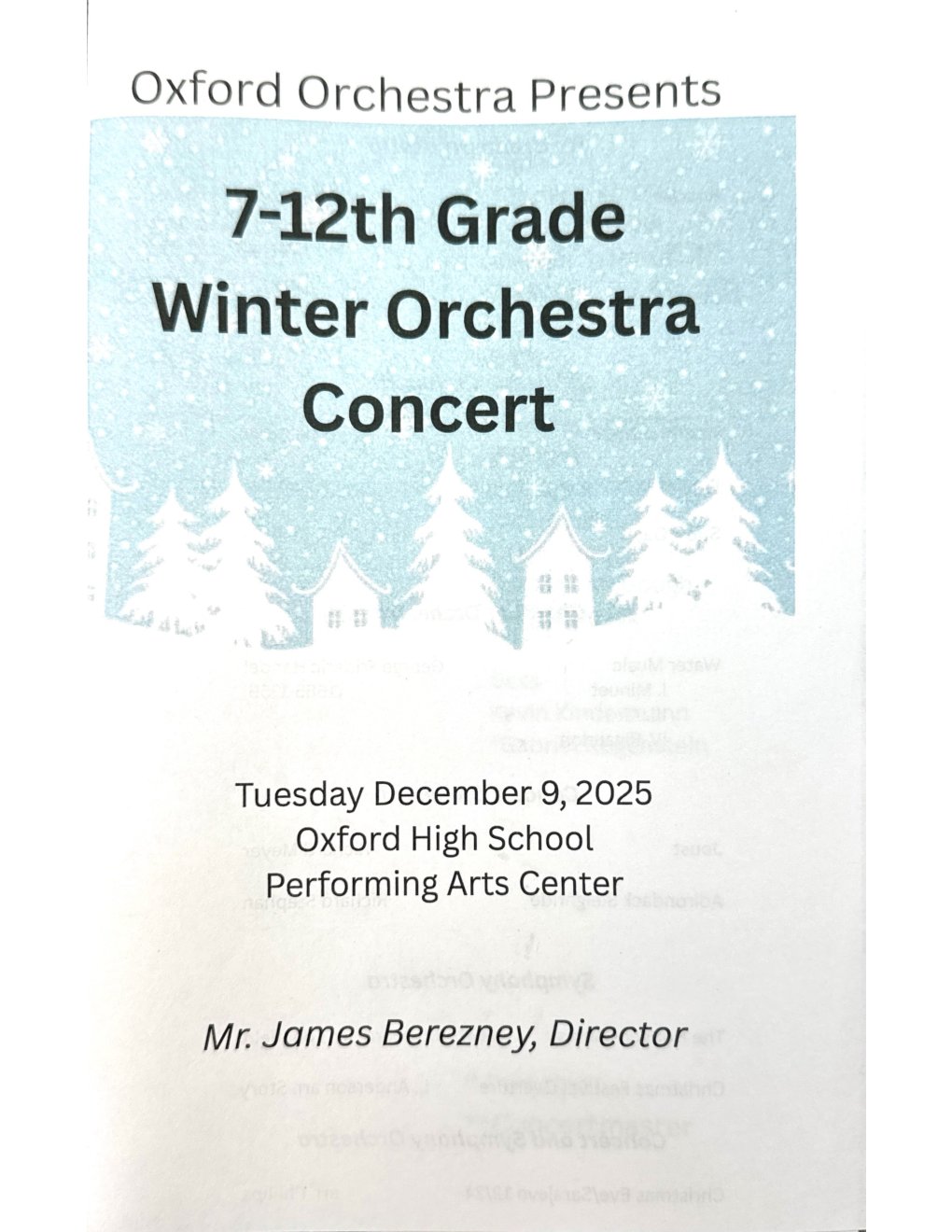 Oxford Orchestras Winter 2025